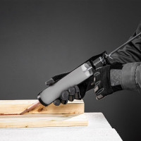 Пистолет для герметика SPARTA 310 мл, "скелетный" усиленный с фиксатором,6-гранный шток 7 мм 886125