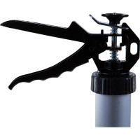 Пистолет для герметика SPARTA 400 мл, закрытый, алюминиевый корпус, круглый шток 6 мм 886475
