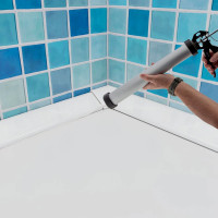 Пистолет для герметика SPARTA 750 мл, "закрытый", алюминиевый корпус, круглый шток 7 мм 886485