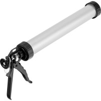 Пистолет для герметика SPARTA 750 мл, "закрытый", алюминиевый корпус, круглый шток 7 мм 886485