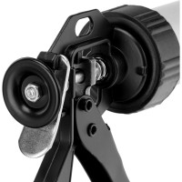 Пистолет для герметика SPARTA 750 мл, "закрытый", алюминиевый корпус, круглый шток 7 мм 886485