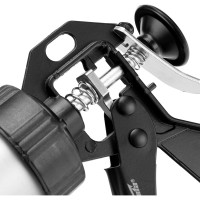 Пистолет для герметика SPARTA 750 мл, "закрытый", алюминиевый корпус, круглый шток 7 мм 886485