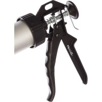 Пистолет для герметика SPARTA 750 мл, "закрытый", алюминиевый корпус, круглый шток 7 мм 886485