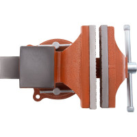 Слесарные поворотные тиски 125 мм с наковальней SPARTA 186255