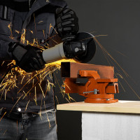 Слесарные поворотные тиски 125 мм с наковальней SPARTA 186255