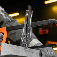 Ручной зажим SPARTA 180 мм, полукруглый захват 184205