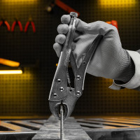 Ручной зажим SPARTA 250 мм, полукруглый захват 184305