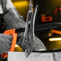 Ручной зажим SPARTA 250 мм, полукруглый захват 184305