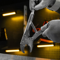 Ручной зажим SPARTA 250 мм, полукруглый захват 184305