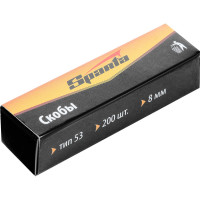 Мебельный регулируемый степлер  SPARTA со скобами 200 шт., тип скобы 53, 4-14 мм 42002