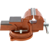 Слесарные поворотные тиски SPARTA 100 мм, с наковальней 186235