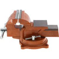 Слесарные поворотные тиски SPARTA 100 мм, с наковальней 186235