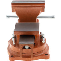 Слесарные поворотные тиски SPARTA 100 мм, с наковальней 186235