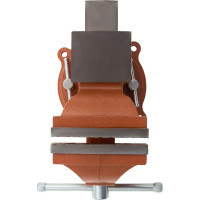 Слесарные поворотные тиски SPARTA 100 мм, с наковальней 186235