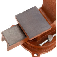 Слесарные поворотные тиски SPARTA 100 мм, с наковальней 186235