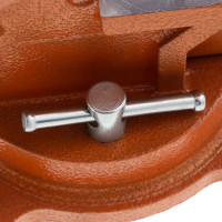 Слесарные поворотные тиски SPARTA 100 мм, с наковальней 186235