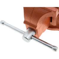 Слесарные поворотные тиски SPARTA 100 мм, с наковальней 186235