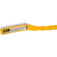 Стальная корщетка FIT IT пластиковая ручка, 225 мм 38431