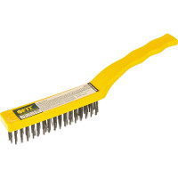 Стальная корщетка FIT IT пластиковая ручка, 225 мм 38431