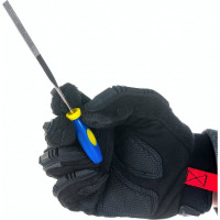 Алмазные надфили, мягкая ручка, 3х140х50мм, 5шт FIT HQ 42173