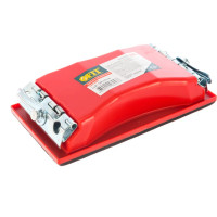 Держалка для наждачной бумаги FIT IT с металл.прижимом, красная 160 х 85 мм 39711