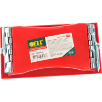 Держалка для наждачной бумаги FIT IT с металл.прижимом, красная 160 х 85 мм 39711