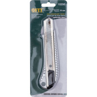Технический нож FIT IT 18 мм усиленный, металлический корпус 10250