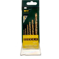 Сверла по металлу HSS, титановое покрытие, 6 шт. FIT IT 34213