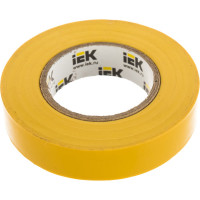 Изолента ПВХ 15мм, 20м, желтая IEK ИЭК UIZ-13-10-K05