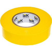 Изолента ПВХ 19мм, 20м, желтая IEK ИЭК UIZ-20-10-K05