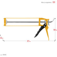 Скелетный усиленный пистолет для герметиков STAYER Master 310мл 0666