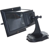 Садово-парковый светильник, четырехгранный на стену вверх 60W E27 230V, черный Feron 4101 11014