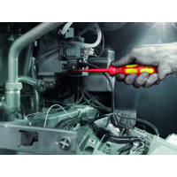 Набор диэлектрических отверток Wera, VDE, индикатор напряжения, подставка, 7 предметов, WE-006480