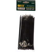 Нейлоновый хомут FIT IT черный, 100шт, 150х2,5мм 60390