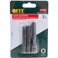 Адаптер под головки с хвостовика SDS+ 3 шт FIT IT 57955