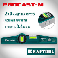 Магнитный литой уровень KRAFTOOL Procast 250 мм 34717-025