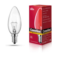 Электрическая лампа накаливания с прозрачной колбой MIC Camelion 60/B/CL/E14, 8970