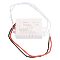 Трансформатор электронный для светодиодной ленты FERON 6W 12V (драйвер), LB003 21480