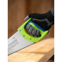 Ножовка по дереву СИБРТЕХ Зубец 350 мм, 7-8 TPI, зуб 2D, калёный зуб, 2-х компонентная рукоятка 23801