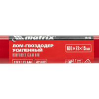 Усиленный лом-гвоздодер MATRIX 600х29х15 мм 25233