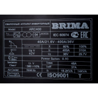 Сварочный инвертор Brima ARC-400 380В 5935