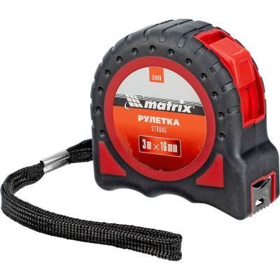 Рулетка Strong, 3 м х 16 мм, MATRIX 31078