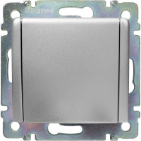 Розетка Legrand с заземлением Legrand Valena со шторками с защитной крышкой 16А 250В винтовые зажимы алюминий 770122