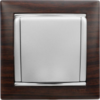 Розетка Legrand с заземлением Legrand Valena со шторками с защитной крышкой 16А 250В винтовые зажимы алюминий 770122