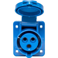 Розетка стационарная внутренняя EKF 413 2Р+РЕ 16 220В IP44 ps-413-16-220