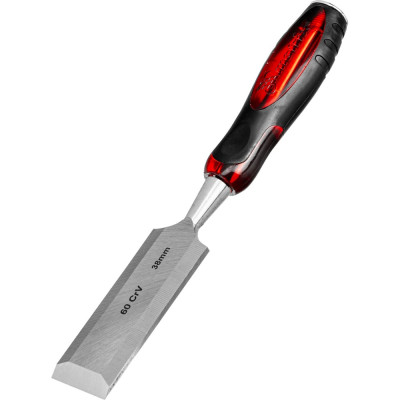 Долото-стамеска "Тигровый глаз", 38 мм, двухкомпонентная обрезиненная рукоятка MATRIX 24525