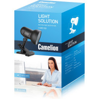 Светильник-прищепка настольный Camelion H-035 7197 черный, метал., 220В, 40Вт 7197