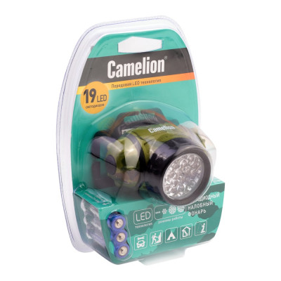 Налобный фонарь Camelion LED 5313-19F4ML, 7538