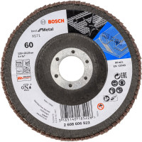 Круг лепестковый Best for Metal для УШМ (125 мм; К60) Bosch 2608606923