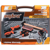 Универсальный набор инструмента Ombra OMT75S 1/4"DR и 1/2"DR